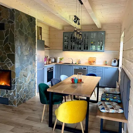 Chalet Gorskie Formy - Drewniany Dom W Gorach Z Balia Leszczyniec